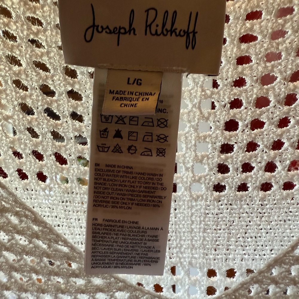 B77 Joseph Ribkoff Cream V-Neck Sweater - Picture 5 of 7
